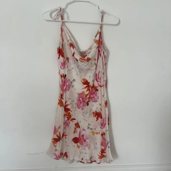 Zara Floral Safia Silk Slip Dress - Picture 3 of 4